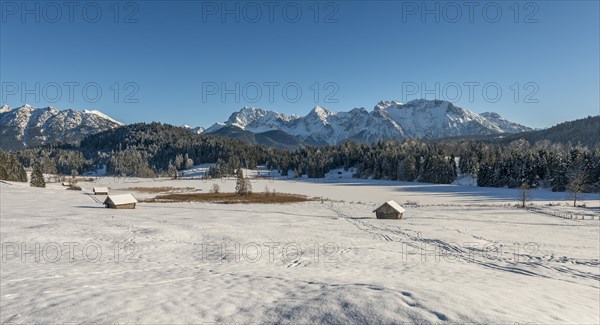 Frozen Geroldsee in winter