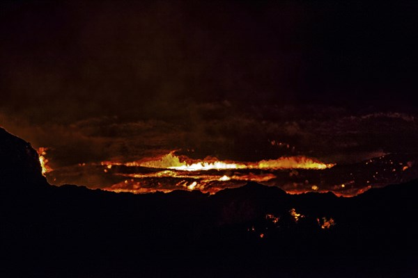 Glowing lava