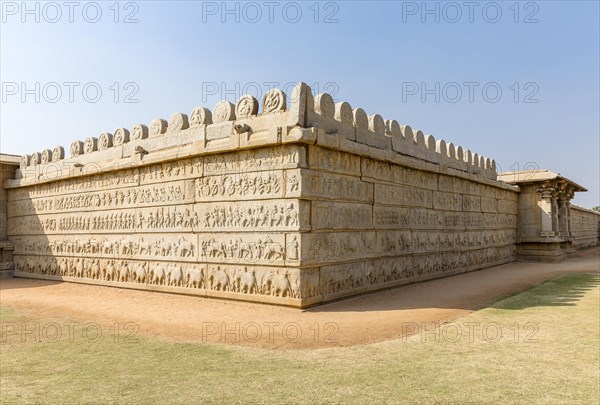 Relief in the outer wall of the Hazara Rama temple