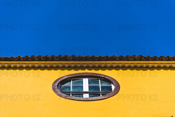 Yellow house facade