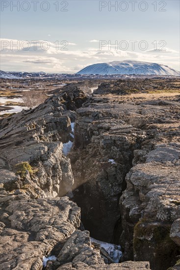 Continental rift between North American and Eurasian Plate