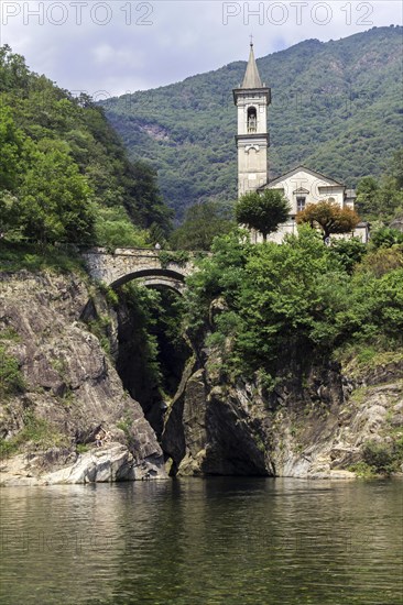 River Cannobino at the end of the Sant' Anna ravine