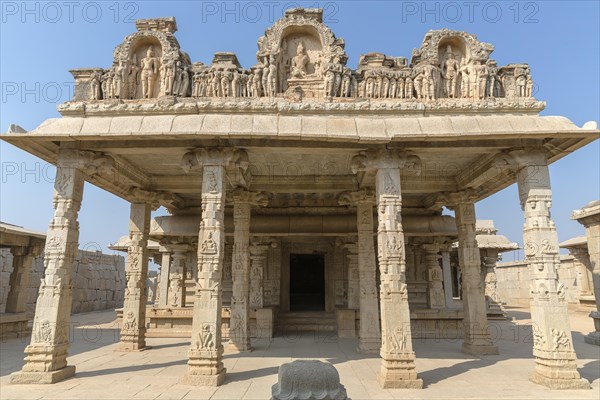 Hazara Rama temple with pillars inside