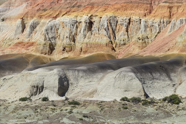 Colourful desert landscape in the Moon Valley