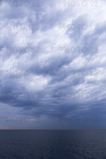 North Sea with dramatic cloud sky