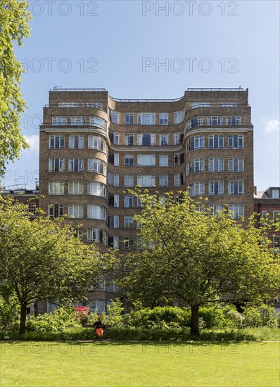 Art deco residential building Florin Court aka Whitehaven Mansions residence of Hercule Poirot