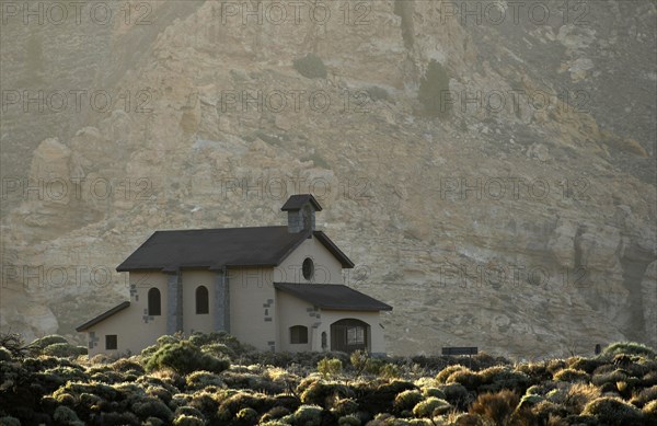 Pilgrimage chapel Ermita de las Nieves in the morning light