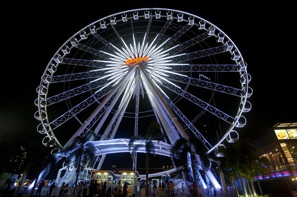 Giant Ferris Wheel on the entertainment strip Asiatique - the Riverfront