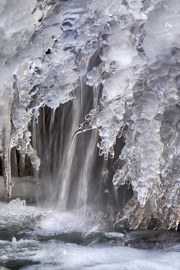 Frozen waterfall