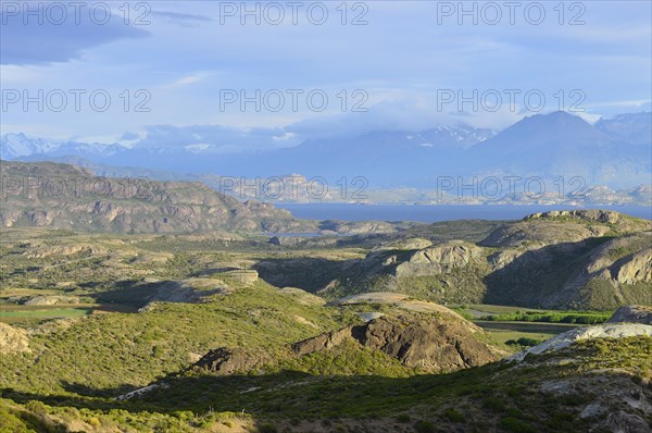 Mountain landscape around the lake