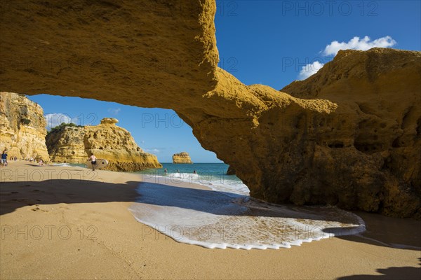 Beach and coloured rocks