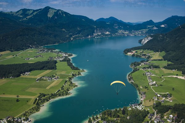 Paragliding over Wolfgangsee