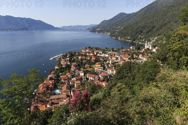 View of Cannero Riviera and Lago Maggiore