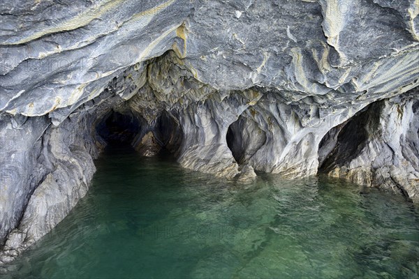 Bizarre rock formations of the marble caves