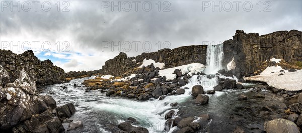 Oxararfoss Waterfall