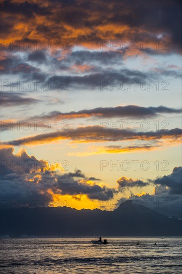 Silhouette of boat