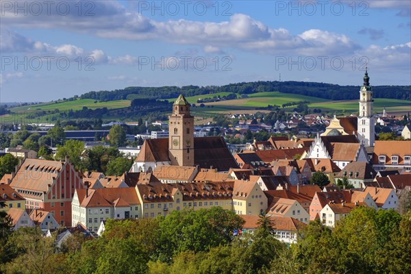 Old town with Liebfrauenmunster and Heilig Kreuz monastery