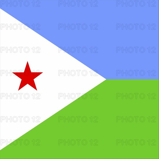 Official national flag of Djibouti