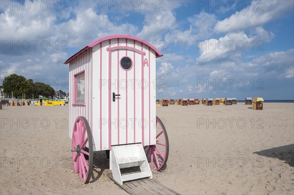 Historic bathing cart