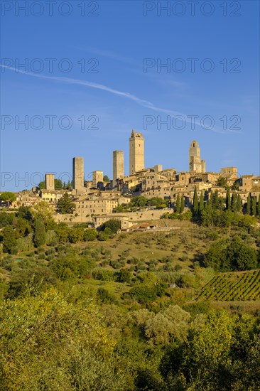 View of the village with towers