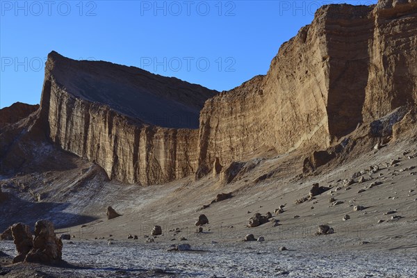 Rock face in the Valley of the Moon