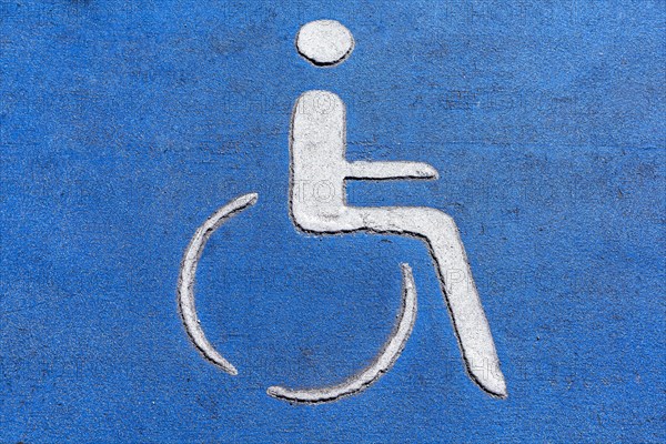 Sign for parking for people with disabilities