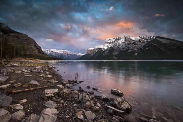 Sunset at Lake Minnewanka