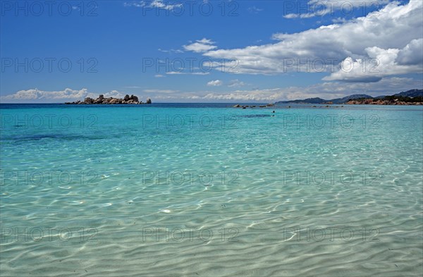 Bay of Palombaggia with turquoise green sea