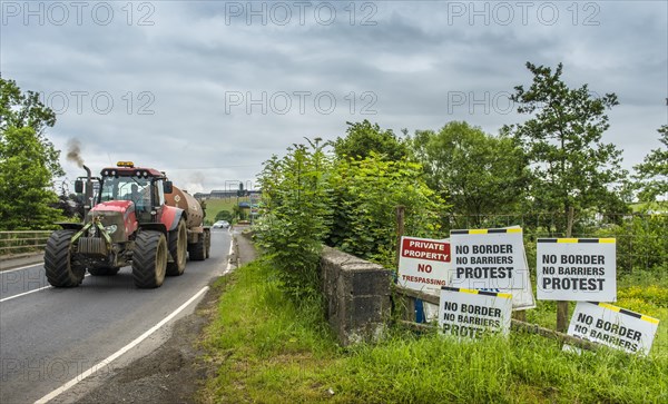 European border between the Republic of Ireland and Northern Ireland