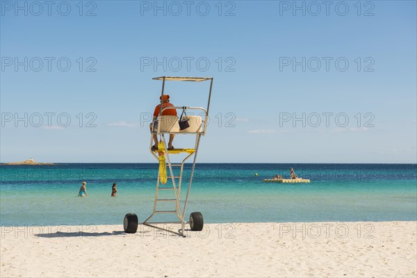 Beachguard at the sandy beach