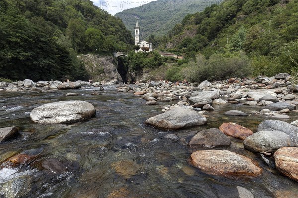 River Cannobino at the end of the Sant' Anna ravine