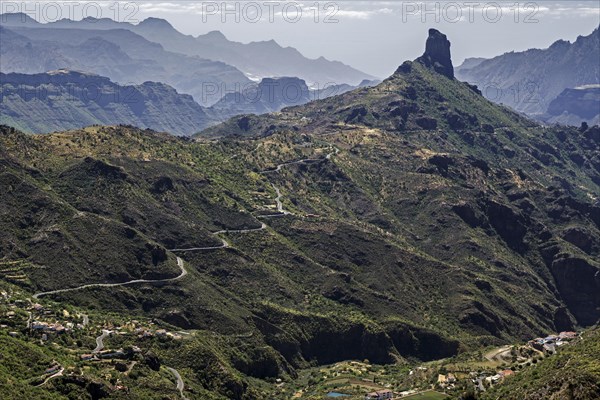 View from the Degollada de la Cumbre into the Caldera de Tejeda