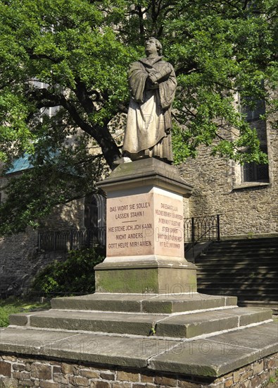 Saint Annen church with Martin Luther monument