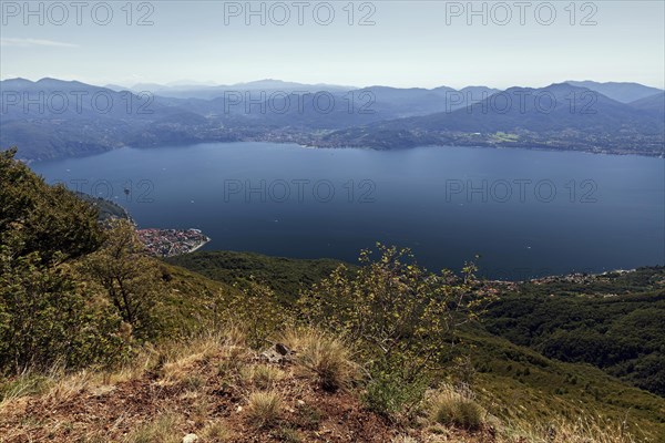 View from Monte Morissolo on Lago Maggiore