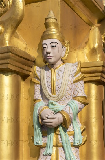 Nat spirit statue at Shwedagon Pagoda