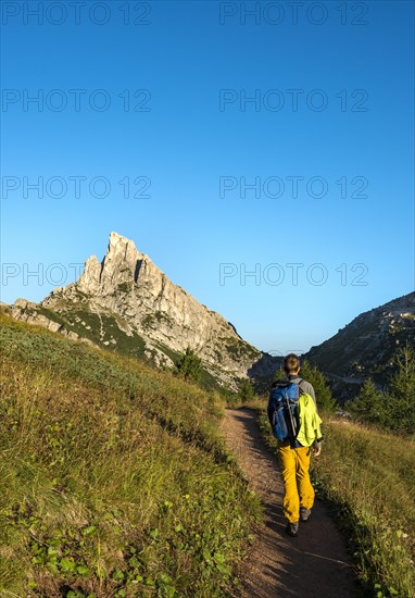 Hiker on a hiking trail