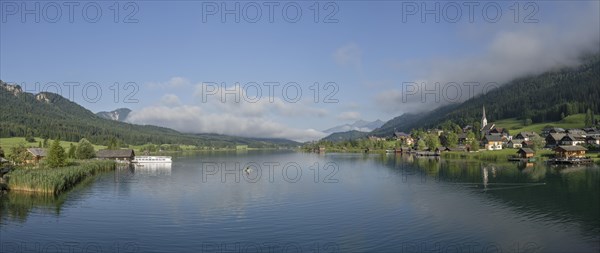 View over lake Weissensee