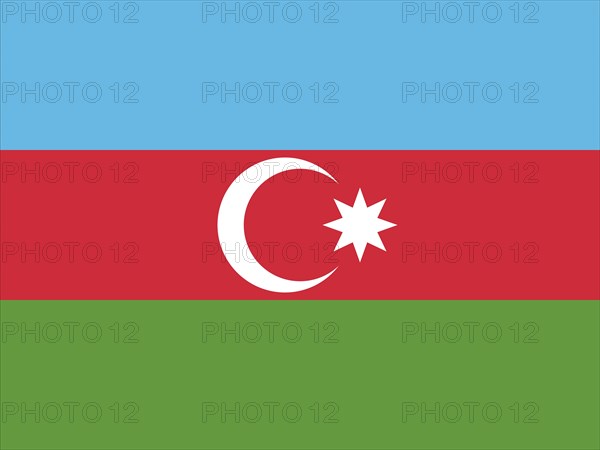 Official national flag of Azerbaijan