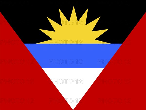 Official national flag of Antigua and Barbuda