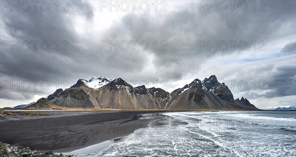 Black sand beach