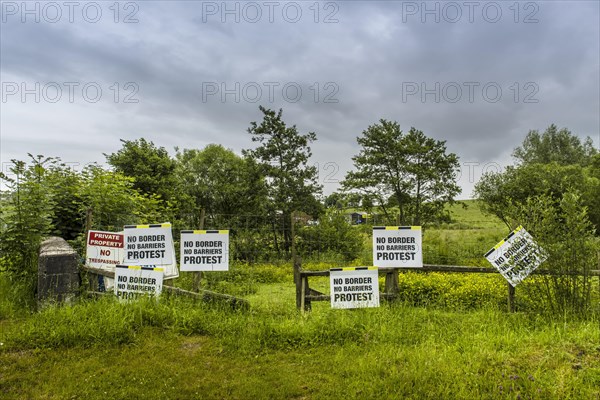 European border between the Republic of Ireland and Northern Ireland