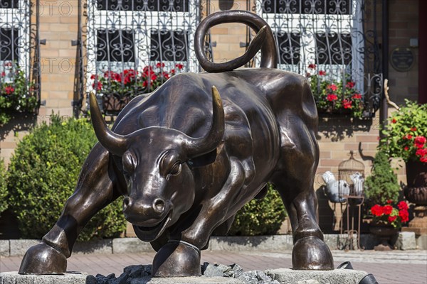 Bronze sculpture of an ox