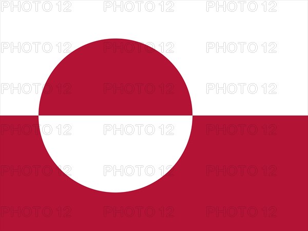 Official national flag of Greenland