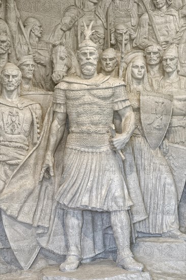 George Castriot Skanderberg statue in the entrance