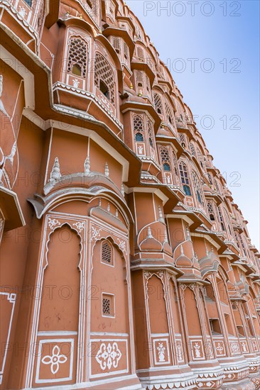 Sandstone facade of Hawa Mahal