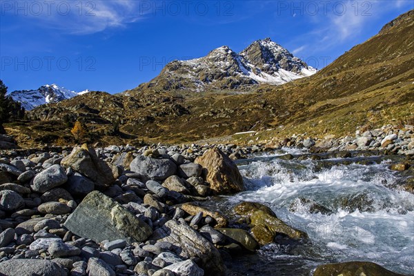 Bergbach and Gipflel in the Kaunertal