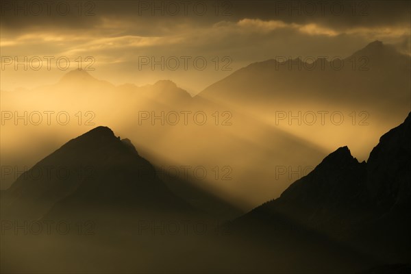 Nordkette and Halltal at dusk