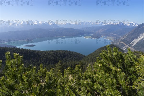 Walchensee with the Karwendel