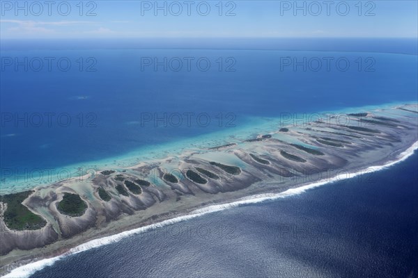 Coral reef with clouds