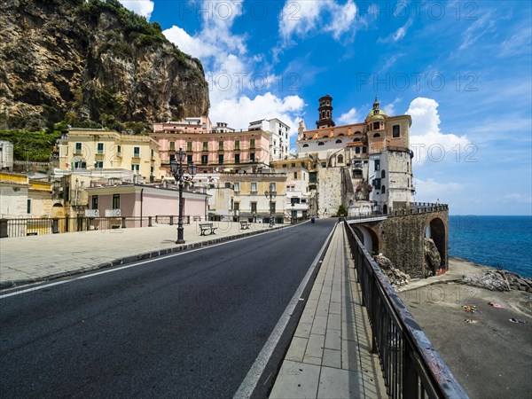 View of Piazza Umberto I and church Collegiate Santa Maria Maddalena